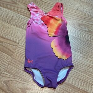 GK Elite Toddler Purple Pink Ombre Butterfly Leotard TD Toddler